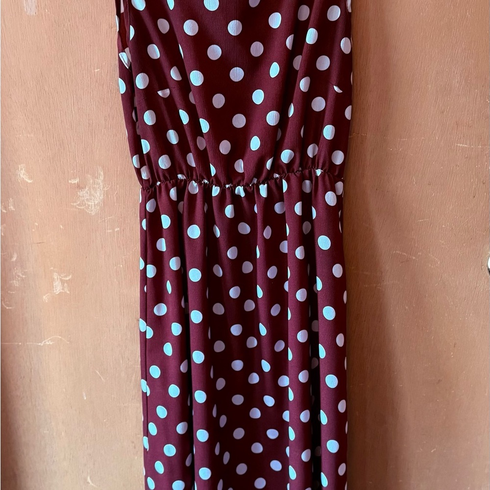 Pretty Woman Polka Dot Sleeveless Dress
